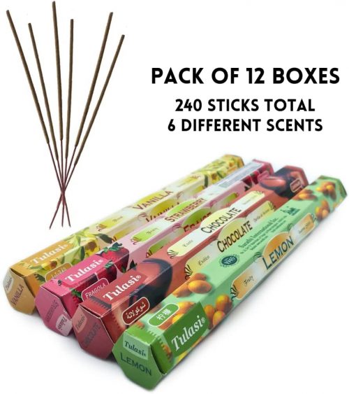 Pack 12 Cajas Surtido Incienso Natural Dulce y Frutal
